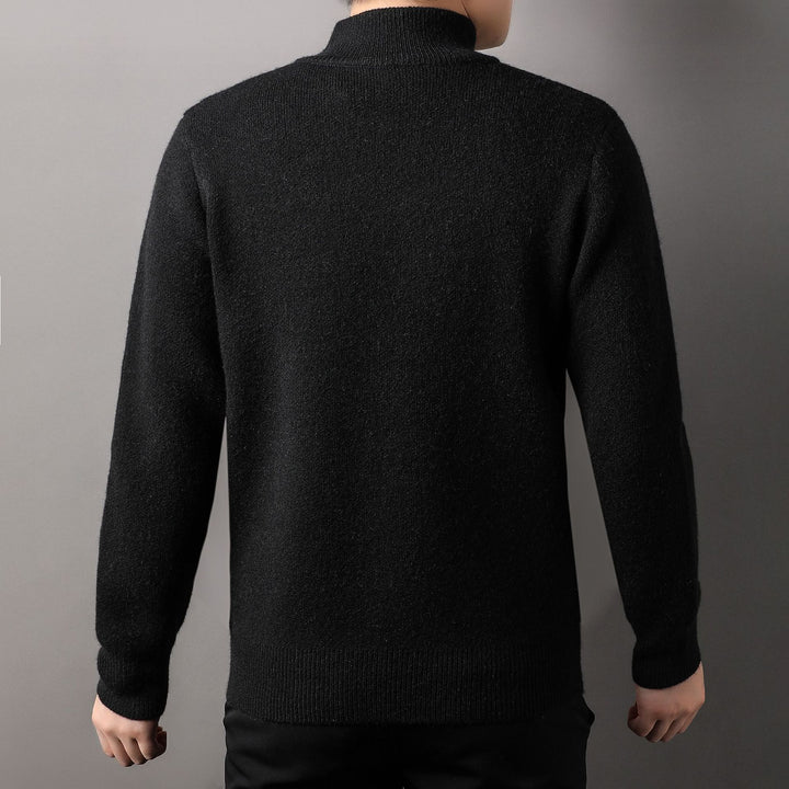 Herren Strickjacke mit modernem Kragen und hochwertiger Textur Echoarchiv