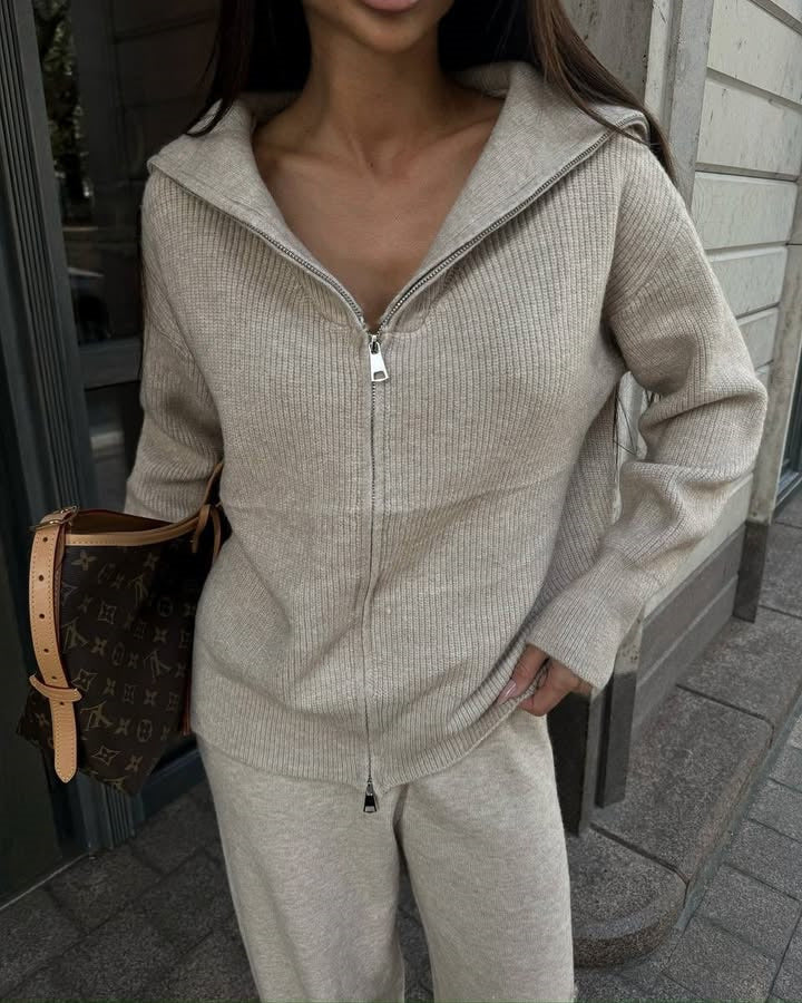 Damen Sportlicher Reißverschluss-Pullover Echo Archiv
