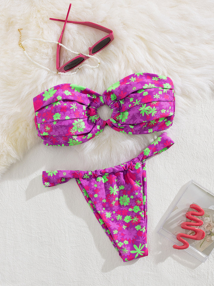 Damen Bandeau-Bikini mit stylischem Knotendesign Echo Archiv