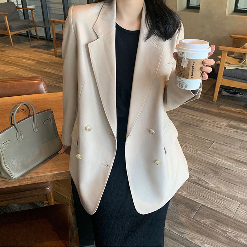 Damen Eleganter, taillierter Prägeblazer Echoarchiv