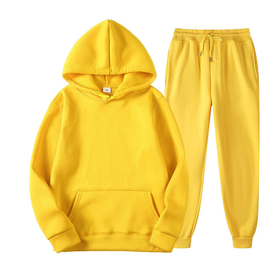 Unisex nan gemütliches Hoodie-Jogginganzug-Set mit Kängurutasche, elastischem Tunnelzugbund und gerippten Bündchen Echo Archiv