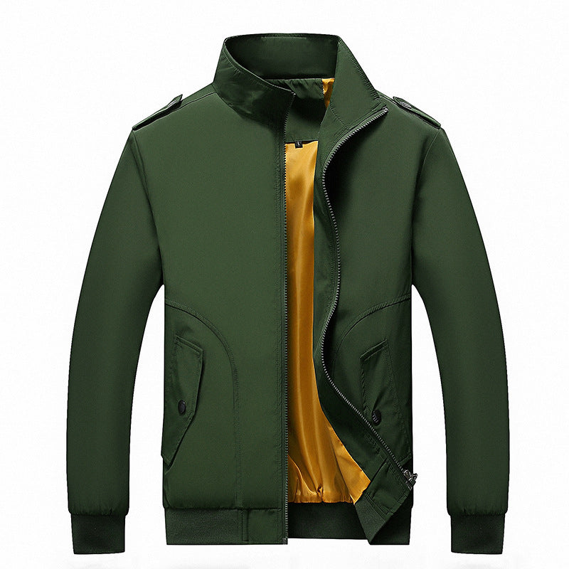 Herren Bomberjacke im Aviator-Microfiber-Look mit Ärmeltasche und gerippten Abschlüssen Echoarchiv