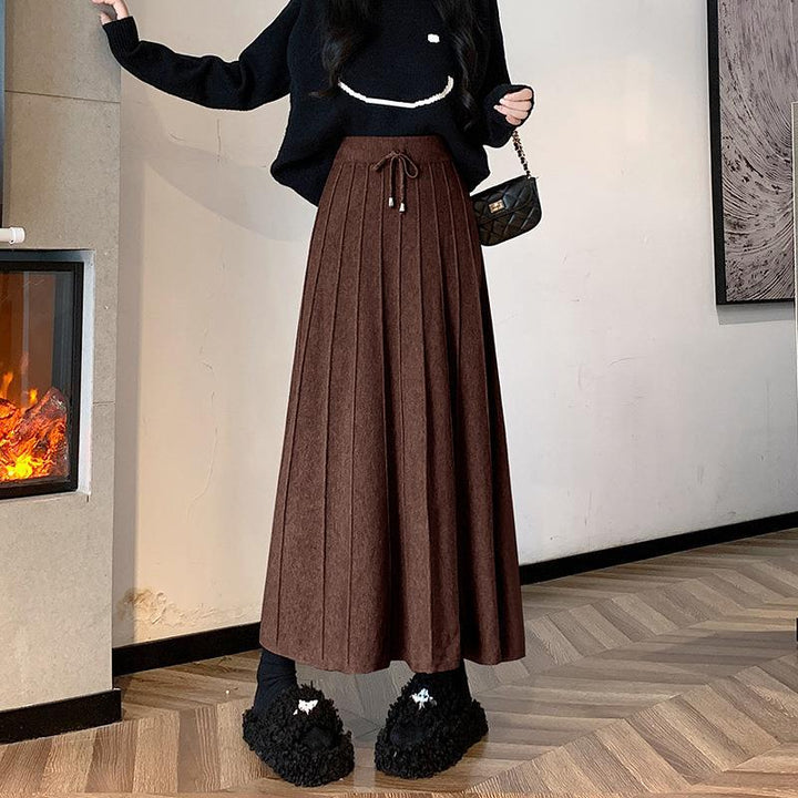 Damen Eleganter und fließender Maxirock Echo Archiv