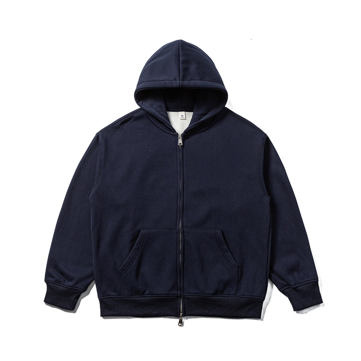 Unisex Kapuzen-Sweatjacke mit Zweiwege-Reißverschluss und Kängurutasche Echoarchiv