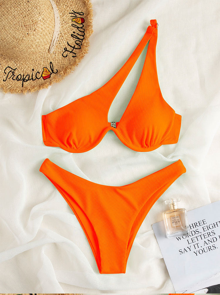 Damen Dreiecks-Bikini mit asymmetrischem Design Echo Archiv