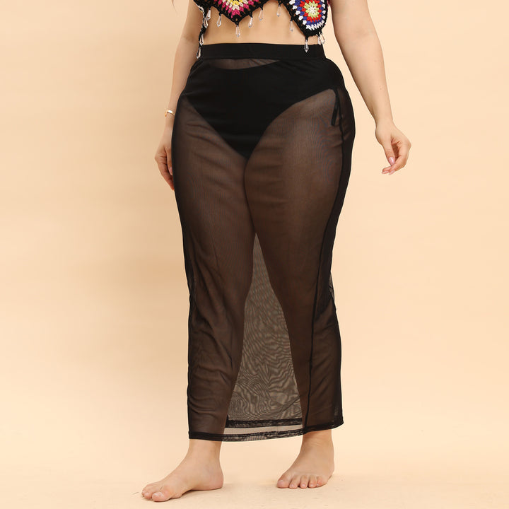 Damen transparente Strandlänge Sarong Echo Archiv