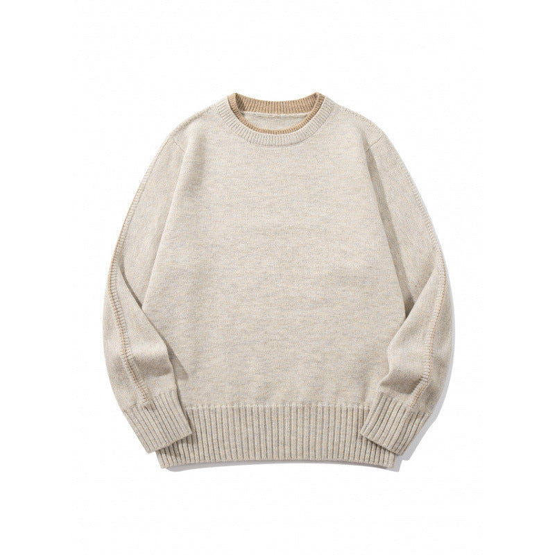Unisex Weicher Mélange-Rundhalspullover aus Bio-Baumwollmix mit Boxy‑Fit und breiten Rippbündchen Echo Archiv