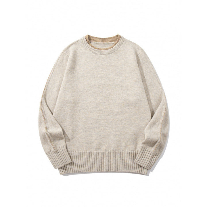 Unisex Weicher Mélange-Rundhalspullover aus Bio-Baumwollmix mit Boxy‑Fit und breiten Rippbündchen Echo Archiv