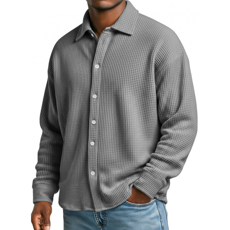 Herren Modische Strickjacke mit hohem Kragen Echoarchiv