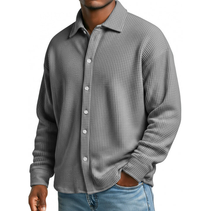 Herren Modische Strickjacke mit hohem Kragen Echoarchiv