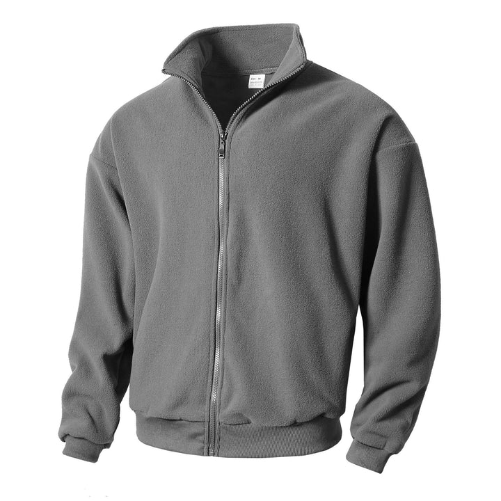 Herren Fleecejacke mit hohem Kragen und durchgehendem Reißverschluss Echoarchiv