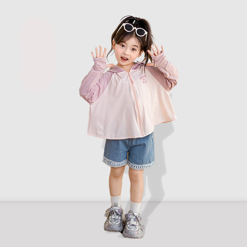 Kinder UV-Schutzjacke mit Kapuze und atmungsaktiven Eigenschaften Echo Archiv