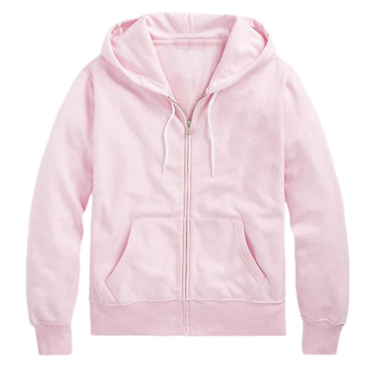 Unisex nan lässige Kapuzenjacke mit robustem Metall-Reißverschluss doppellagiger Kapuze und tiefen Känguru-Eingrifftaschen Echo Archiv