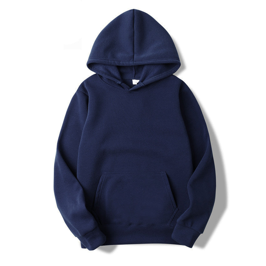 Unisex schlichter Kapuzenpullover mit Kängurutasche, gerippten Bündchen und relaxed Fit Echo Archiv