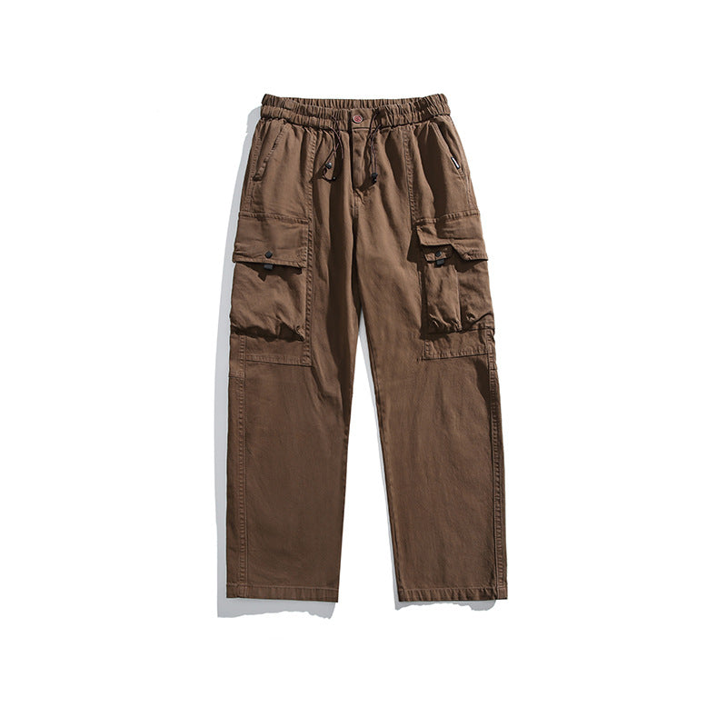 Herren Leichte Utility-Cargohose aus Baumwollmix mit Elastikbund, Kordelzug und Mehrfachtaschen Echo Archiv