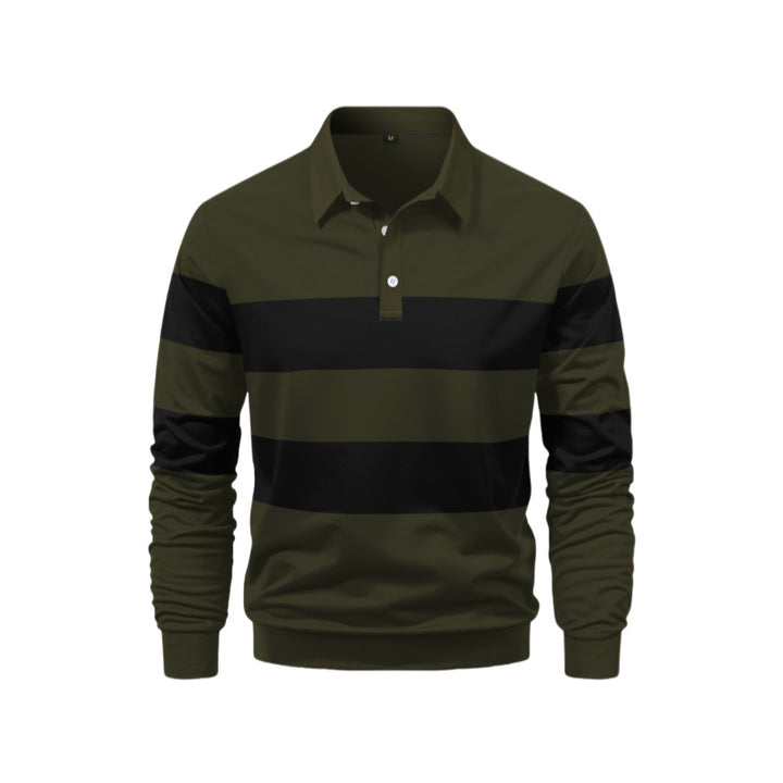 Herren Polo-Shirt mit sportlichem Streifen-Design Echoarchiv