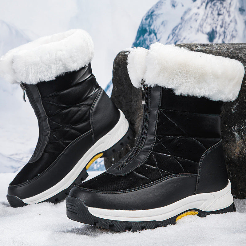 Damen Gefütterte Thermo-Winterstiefel mit Reißverschluss und rutschfester Profilsohle Echo Archiv
