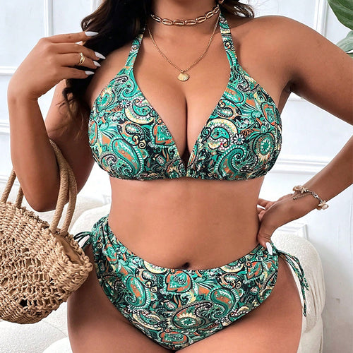 Damen Hochgeschnittener Bikini mit Vintage-Design Echo Archiv