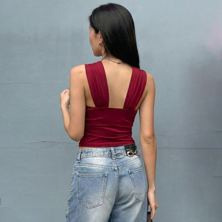 Damen Elegantes Crop-Top mit innovativem Halterdesign Echo Archiv