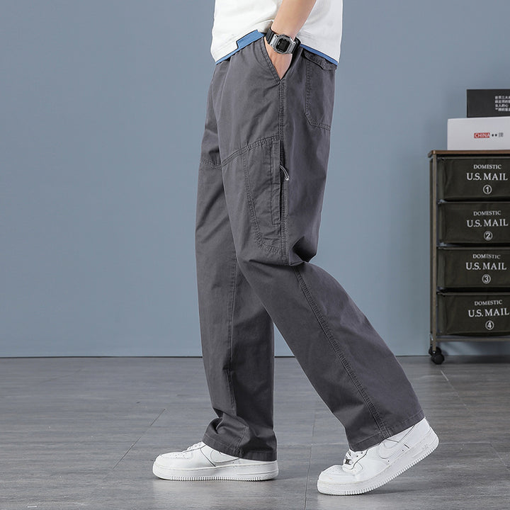 Herren Weite Utility-Cargohose mit geradem Bein, Mehrfachtaschen & lockerer Passform Echo Archiv