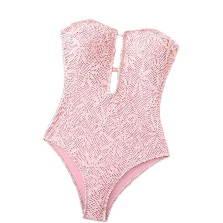 Damen Eleganter Design-Badeanzug mit besonderem Schnitt Echo Archiv