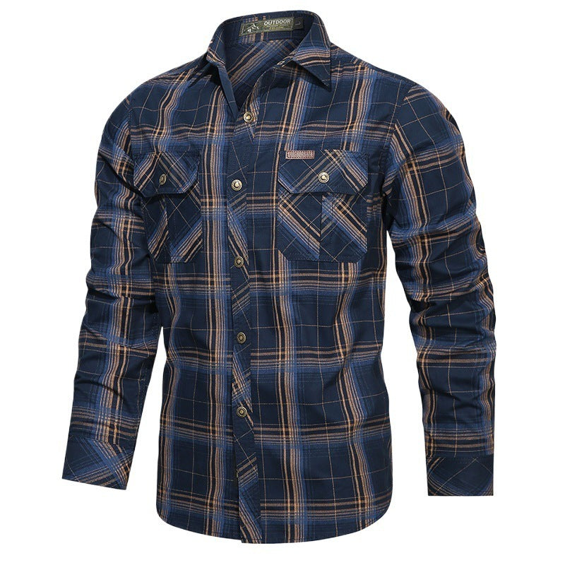 Herren Karierte Outdoor-Hemd Echo Archiv