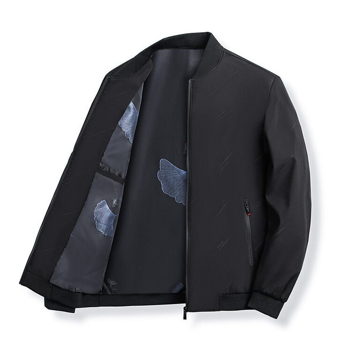 Herren modische Übergangsjacke mit praktischem Stehkragen Echoarchiv
