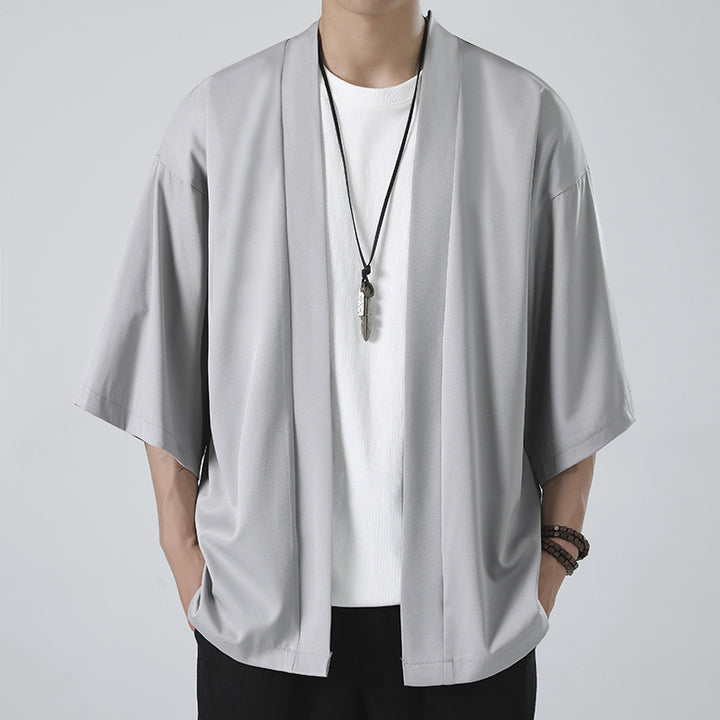 Herren nan kimonoartige Kurzarmjacke im Oversize-Schnitt Echo Archiv