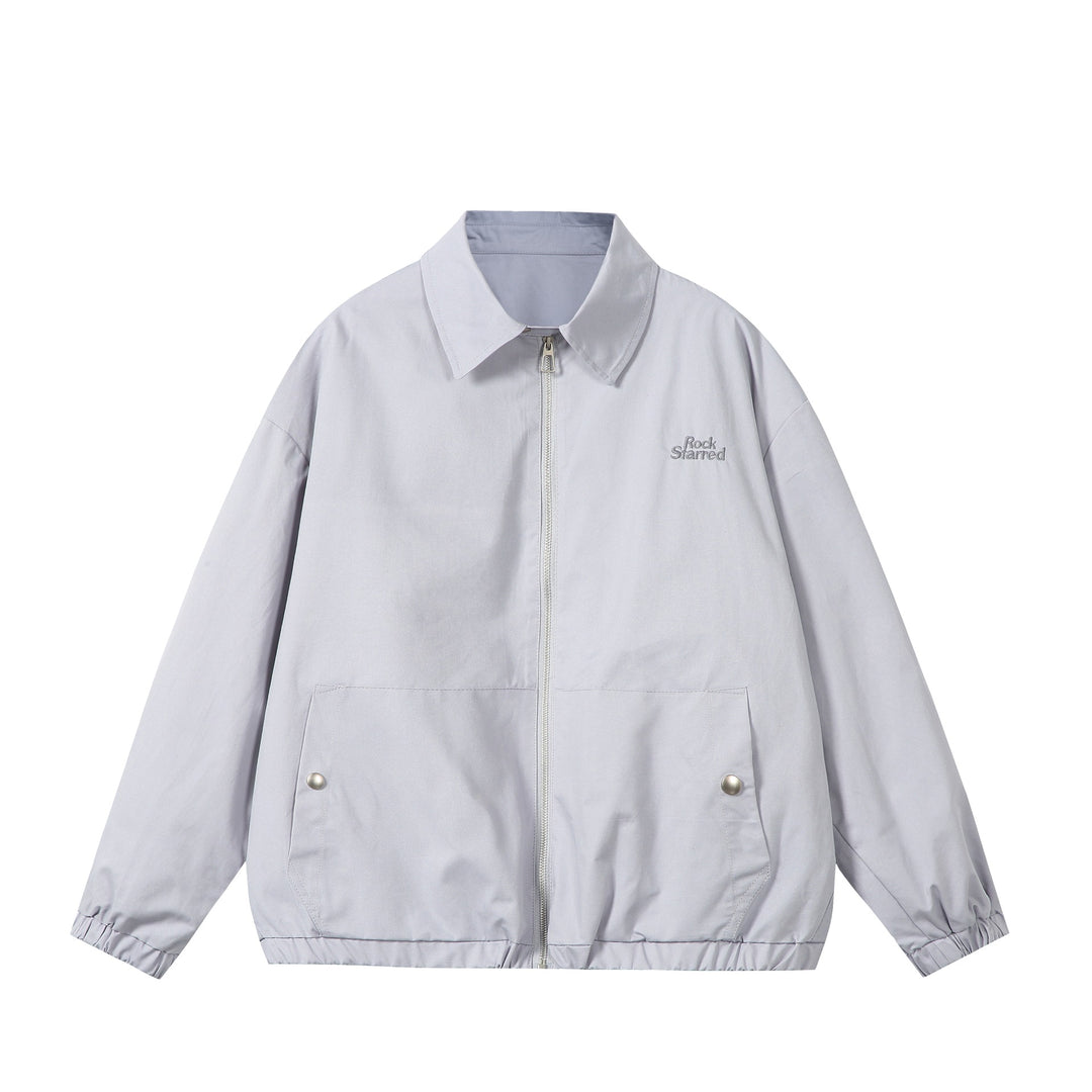 Unisex Leichte Windjacke mit Hemdkragen, Reißverschluss und aufgesetzten Taschen Echoarchiv