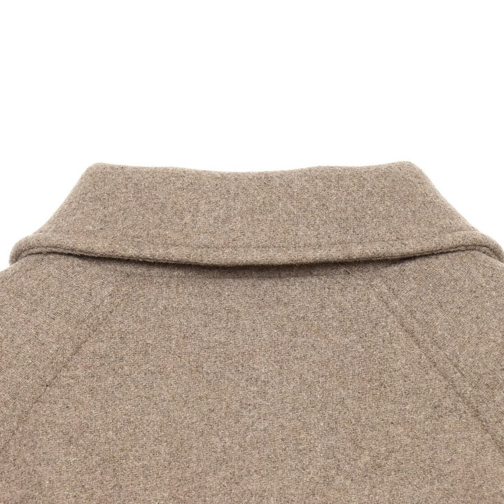 Damen Kurze Wollmix-Jacke mit Frontreißverschluss und Kordelzugsaum Echoarchiv