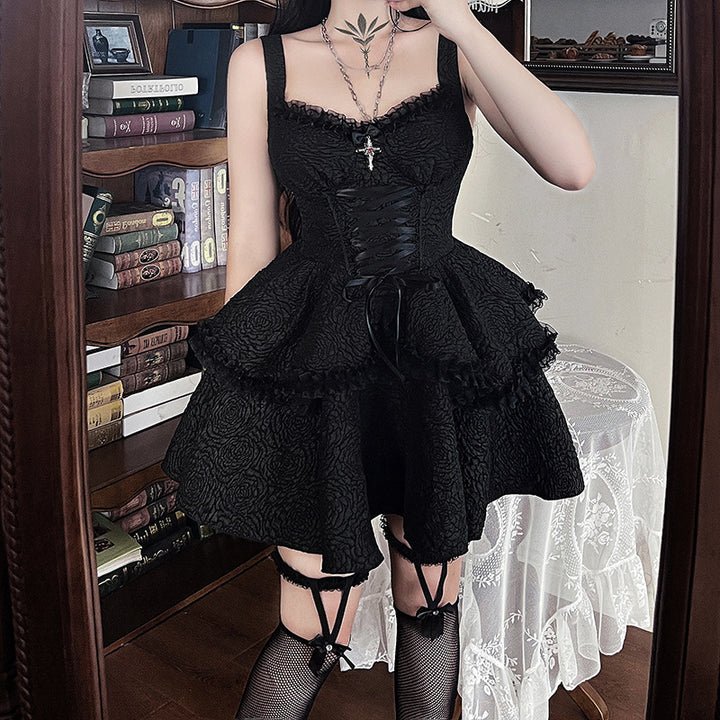 Damen Neckholder Minikleid mit Rüschendetails und elegantem Design Echo Archiv