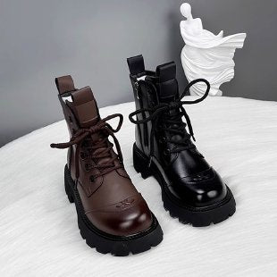 Damen Modische Ankle Boots mit Strapazierfähiger Sohle Echo Archiv