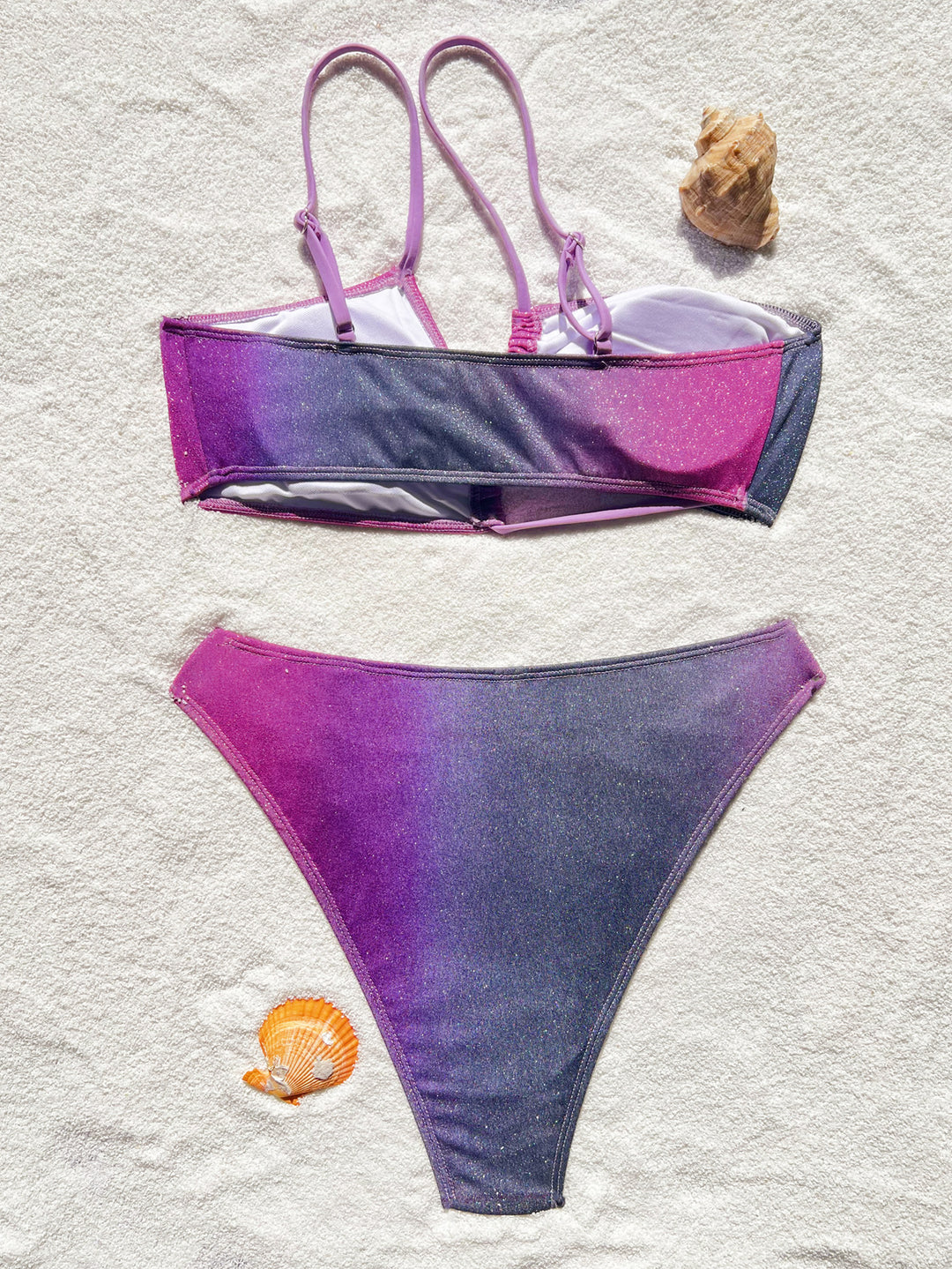 Damen Bikini mit asymmetrischem Design und Raffungen Echo Archiv