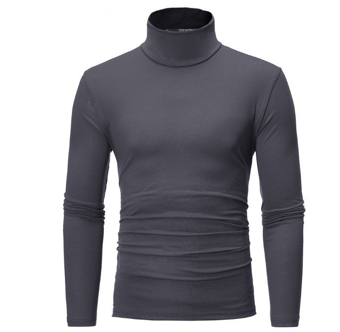 Herren eleganter Rollkragenpullover aus bequemen Stretchmaterial Echoarchiv