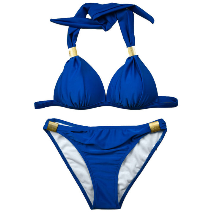 Damen Triangel-Bikini mit verstellbaren Trägern und schicker Knoten-Detail Echo Archiv