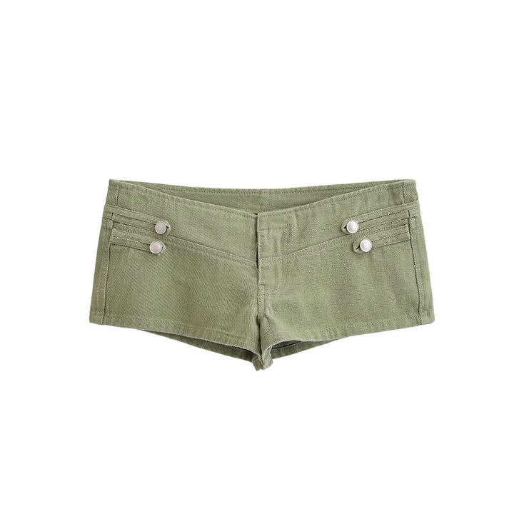 Damen Jeansjacke im Military-Stil mit Stehkragen und dekorativen Zierknopfleisten Echo Archiv