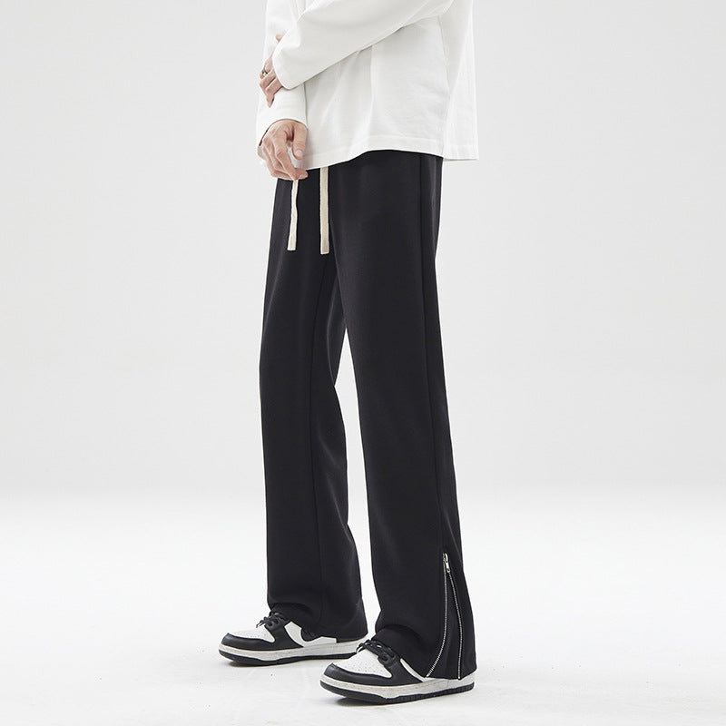 Herren weite Sweatpant mit Saum-Reißverschluss und Tunnelzug Echo Archiv