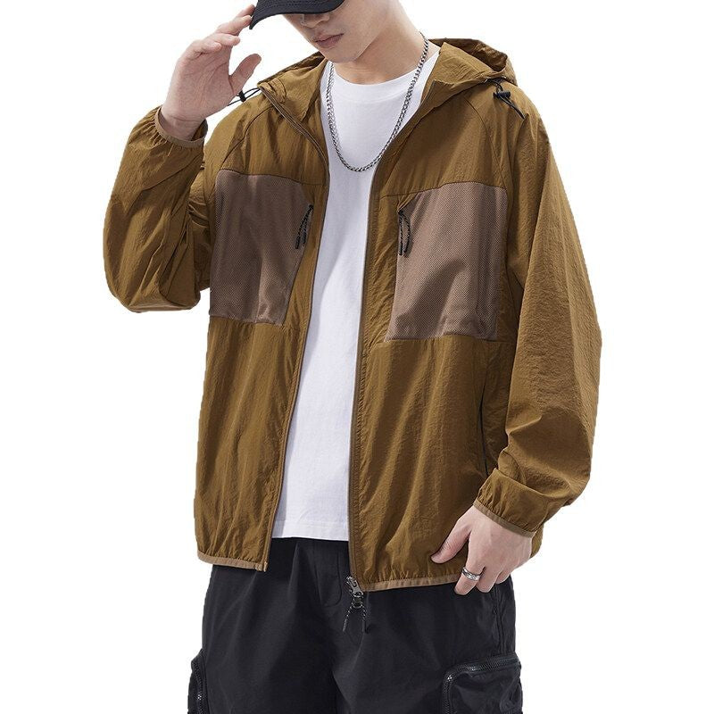 Herren Atmungsaktive Outdoor-Jacke mit Netzdetails Echoarchiv