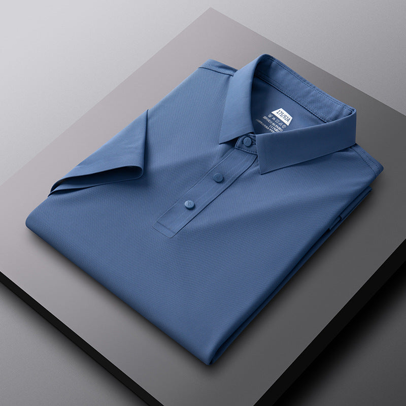 Herren atmungsaktives Poloshirt mit strukturiertem Gewebe Echoarchiv