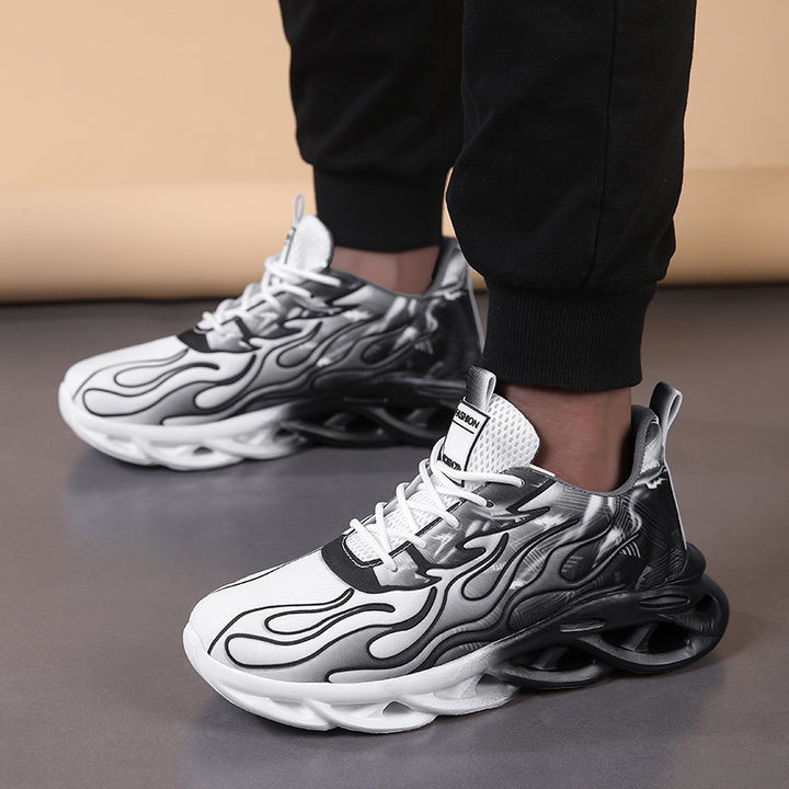 Herren nan skulpturale leistungsstarke Sportschuhe mit ausgefräster Zwischensohle und atmungsaktivem Netzgewebe-Obermaterial Echo Archiv