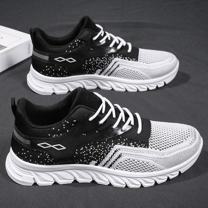 Herren nan flexibler Mesh-Running-Sneaker mit geformter Memory-Fußsohle und stoßdämpfender Wellenlaufsohle Echo Archiv