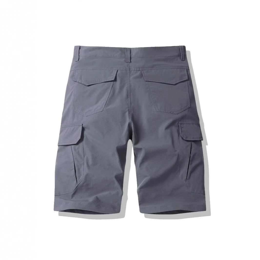 Herren multifunktionale Cargo-Shorts mit praktischen Seitentaschen und elastischem Bund Echoarchiv