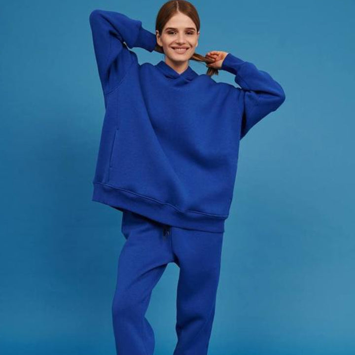 Damen nan oversized Kapuzen-Loungewear-Set mit extragroßer Kapuze und taillierter Jogginghose Echo Archiv