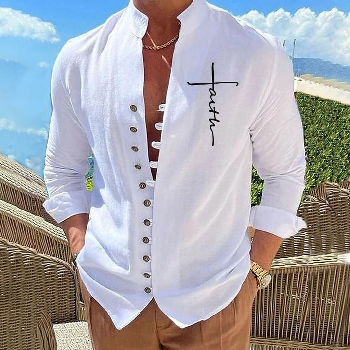 Herren luftige Hemdbluse Echoarchiv