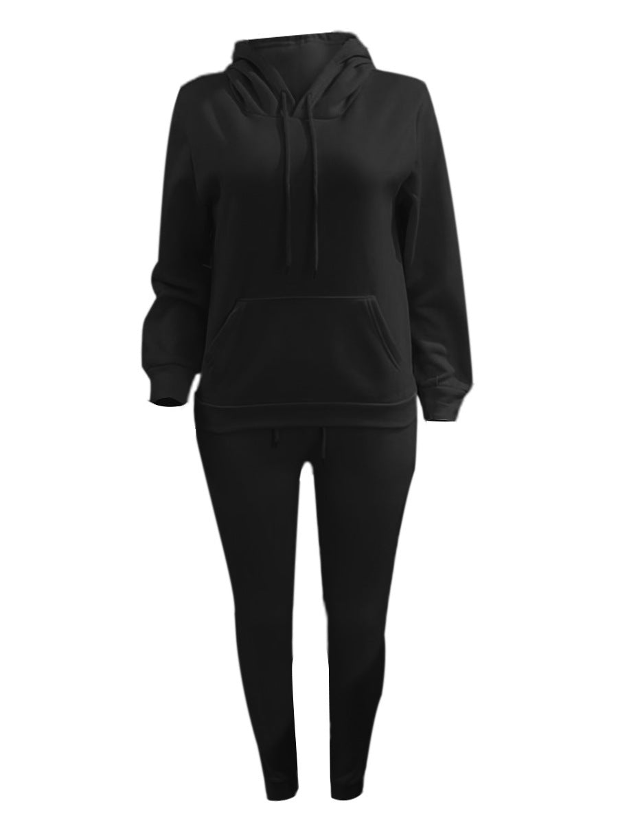 Herren sportliches Jogginganzug-Set mit Kapuzenpullover Kängurutasche und schmal zulaufender Jogginghose – Marzano