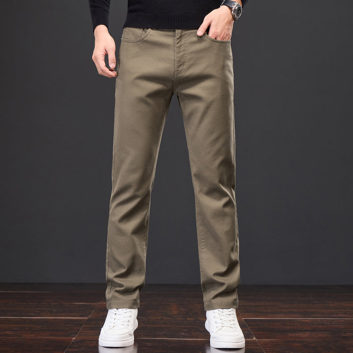 Herren Casual Chino-Hose mit elastischem Bund und modernen Details Echoarchiv