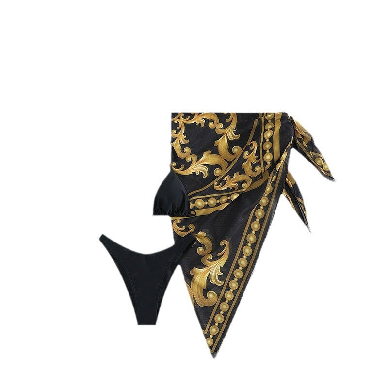 Damen Elegantes Strandtuch mit hohem Beinschlitz Echo Archiv