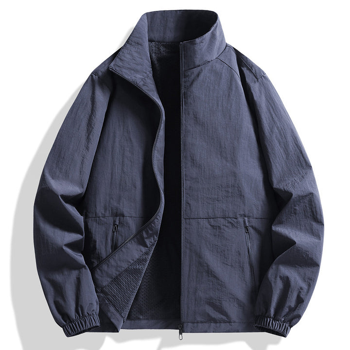Herren Leichte Windjacke mit hohem Kragen Echo Archiv