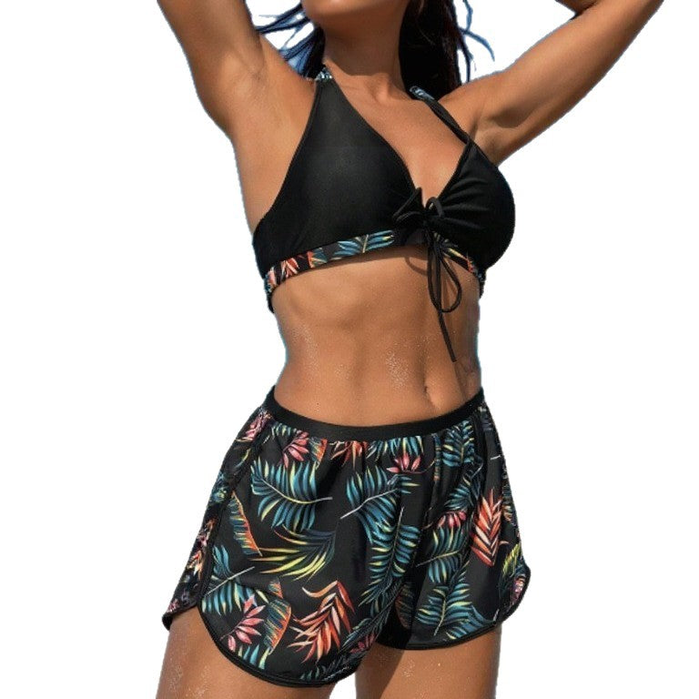 Damen Bikini-Set mit verstellbaren Trägern und Floral-Print Echo Archiv