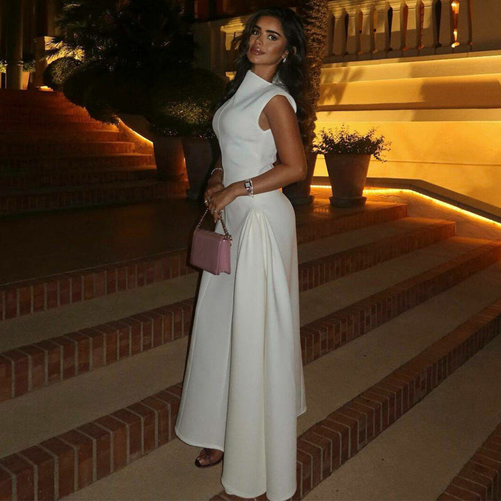 Damen Elegantes langes Abendkleid im minimalistischen Stil Echo Archiv